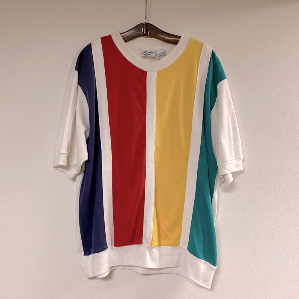 Vintage quad colored T-shirt
